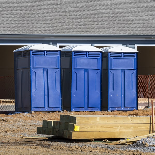 what is the maximum capacity for a single portable restroom in Muncy PA